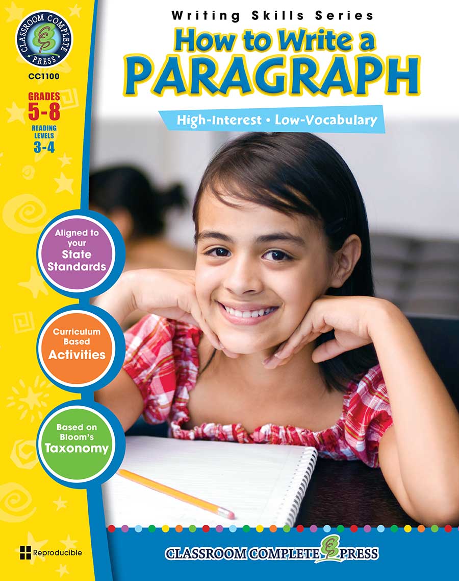 How to Write a Paragraph Gr. 5-8 - print book