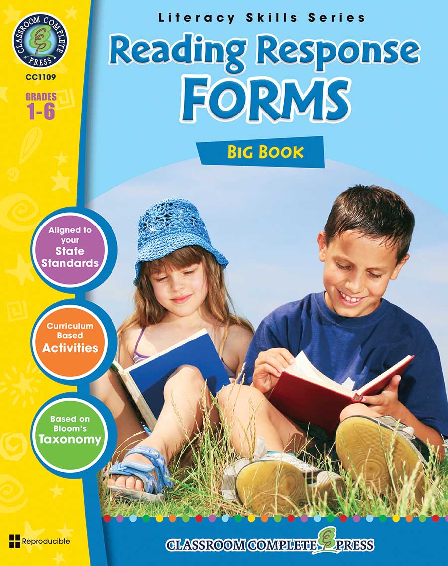 Reading Response Forms Big Book Gr. 1-6 - print book
