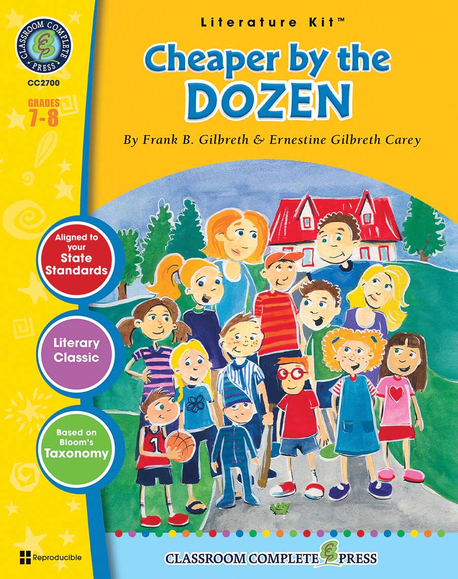 Cheaper by the Dozen - Literature Kit Gr. 7-8 - print book