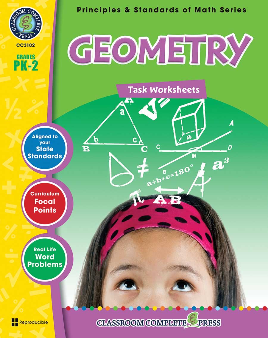 Geometry - Task Sheets Gr. PK-2 - print book