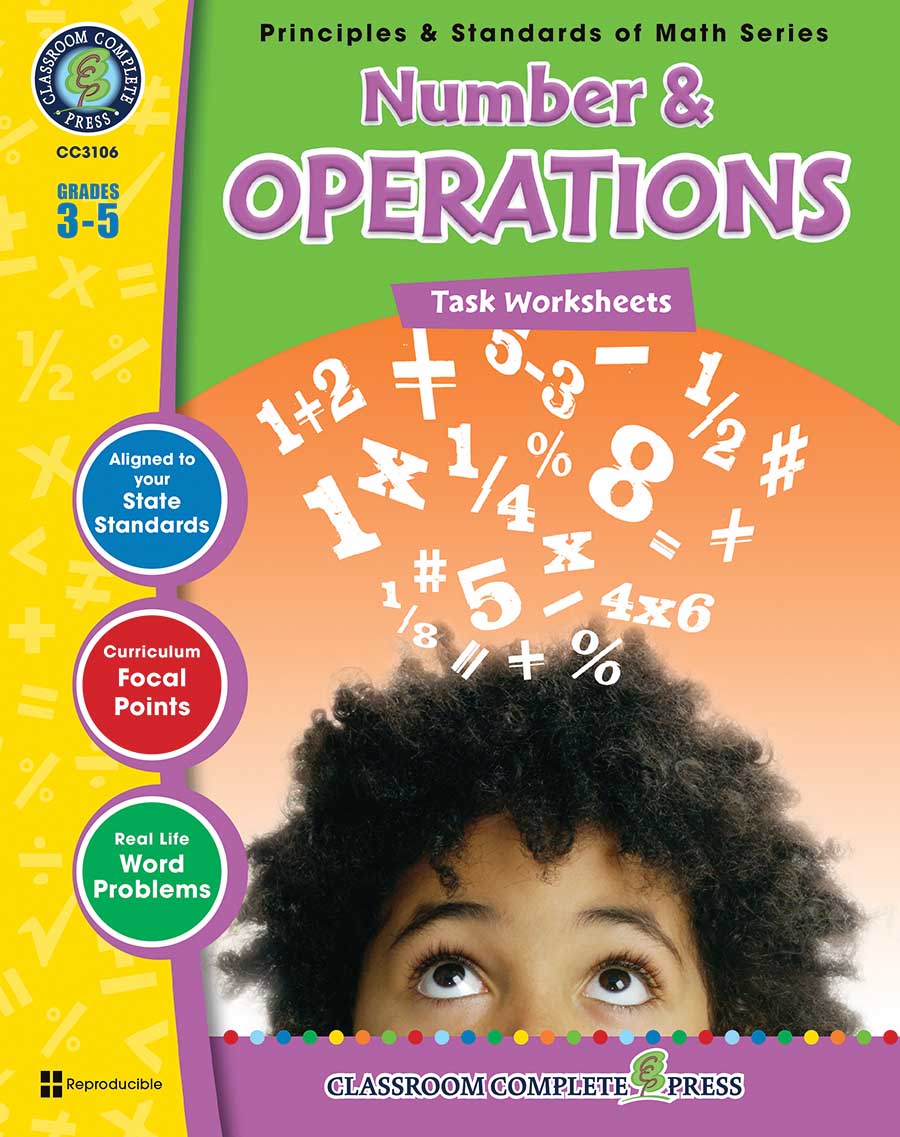 Number & Operations - Task Sheets Gr. 3-5 - print book