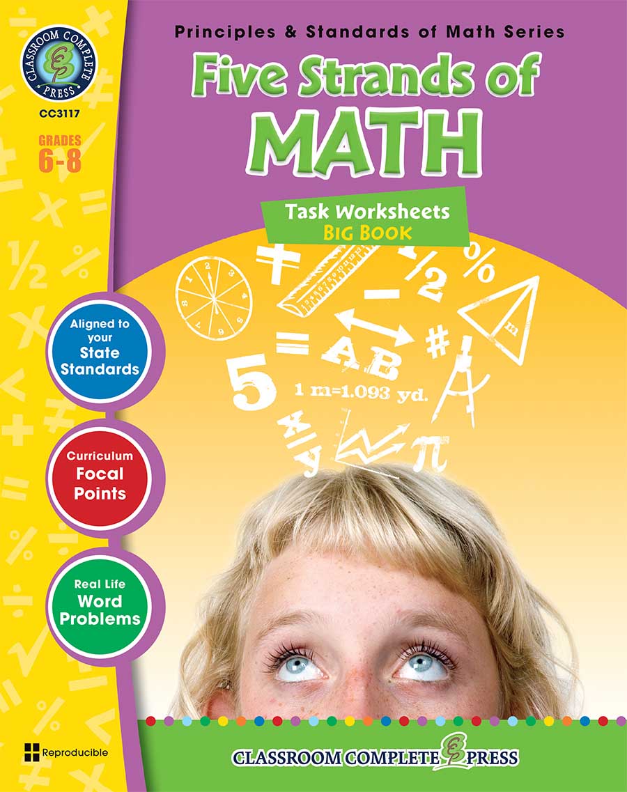 Five Strands of Math - Tasks  Big Book Gr. 6-8 - print book