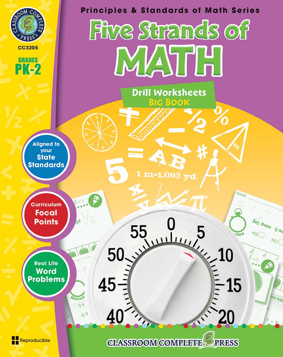 Five Strands of Math - Drills Big Book Gr. PK-2 - print book