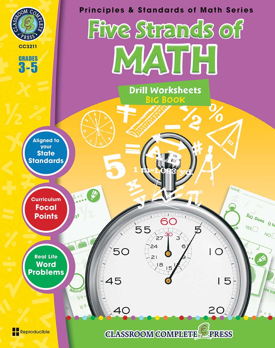 Five Strands of Math - Drills Big Book Gr. 3-5 - print book