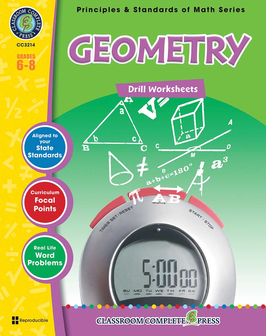 Geometry - Drill Sheets Gr. 6-8 - print book