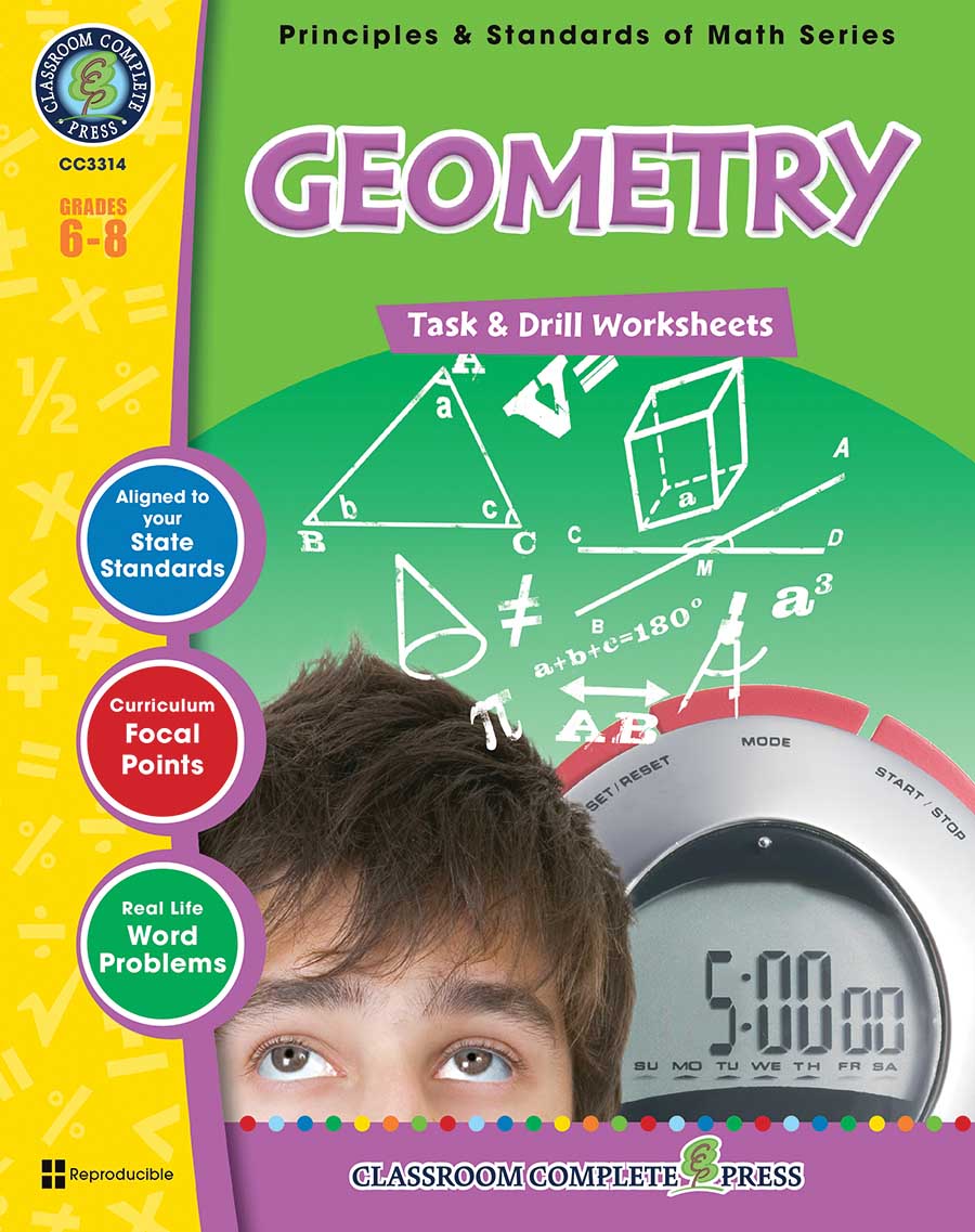 Geometry - Task & Drill Sheets Gr. 6-8 - print book