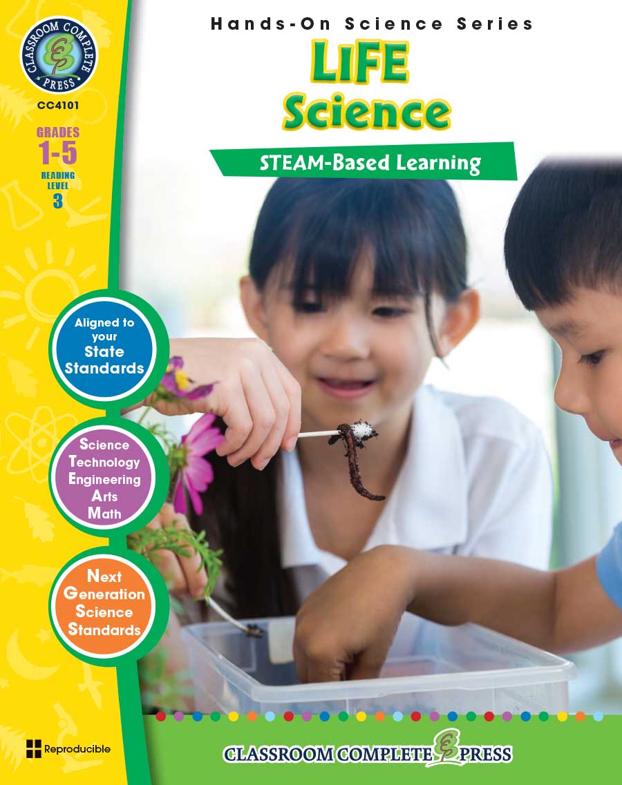 Hands-On STEAM - Life Science Gr. 1-5 - print book