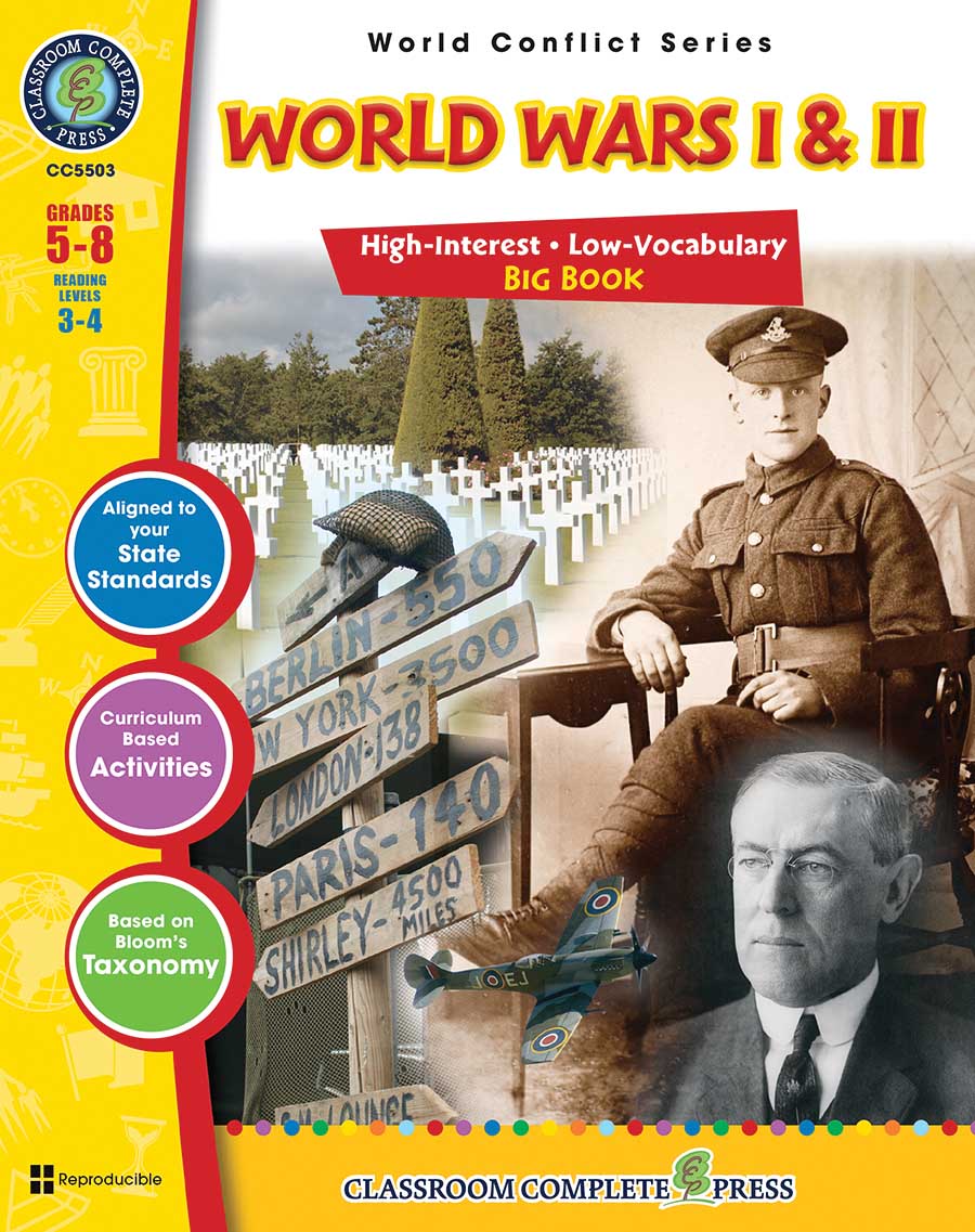 World Wars 1 & 2 Big Book Gr. 5-8 - print book