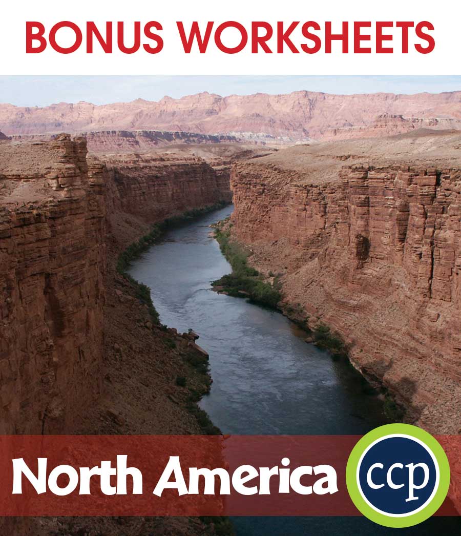 North America Gr. 5-8 - BONUS WORKSHEETS - eBook