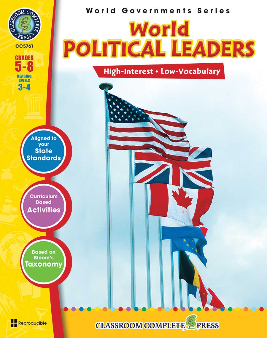 World Political Leaders Gr. 5-8 - print book
