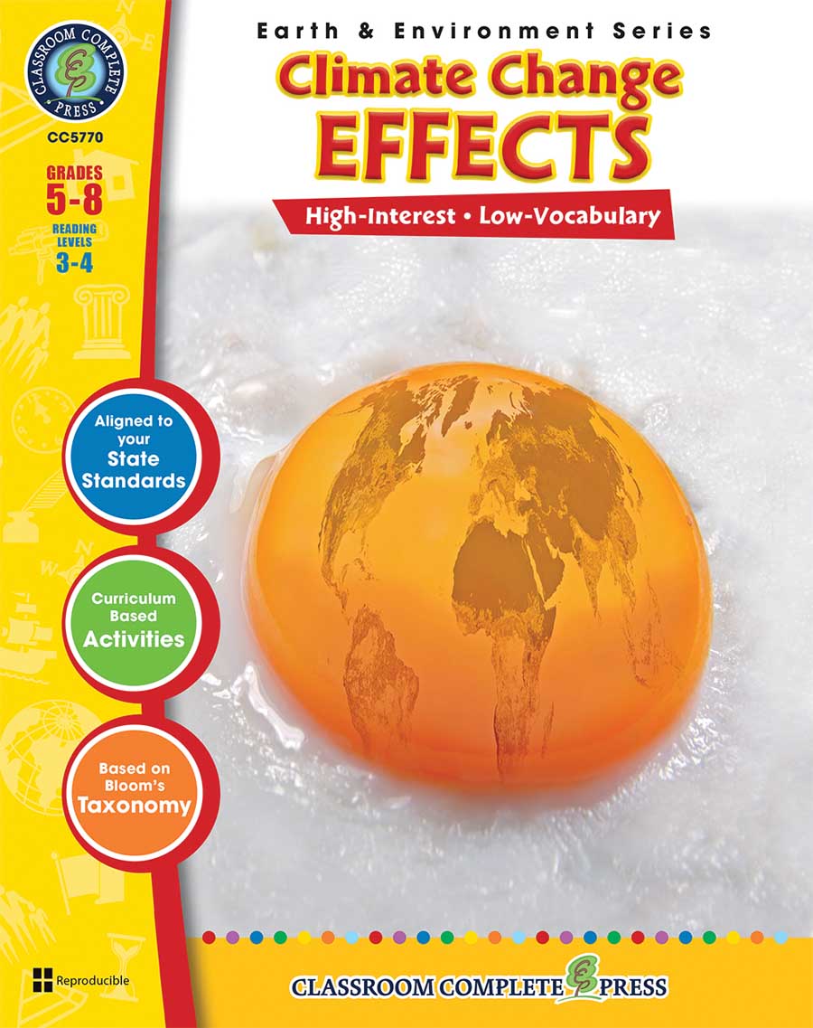Climate Change: Effects Gr. 5-8 - print book