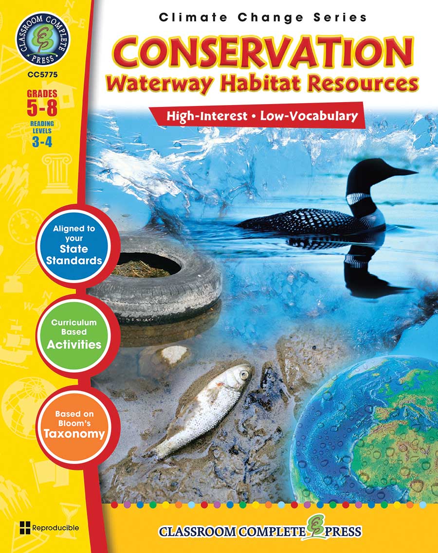 Conservation: Waterway Habitat Resources Gr. 5-8 - print book