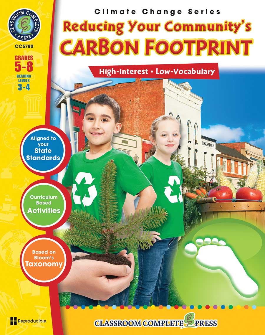 Reducing Your Community's Carbon Footprint Gr. 5-8 - print book