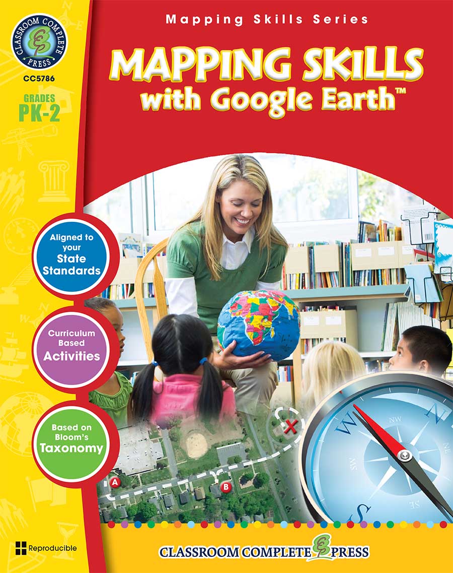 Mapping Skills with Google Earth Gr. PK-2 - print book