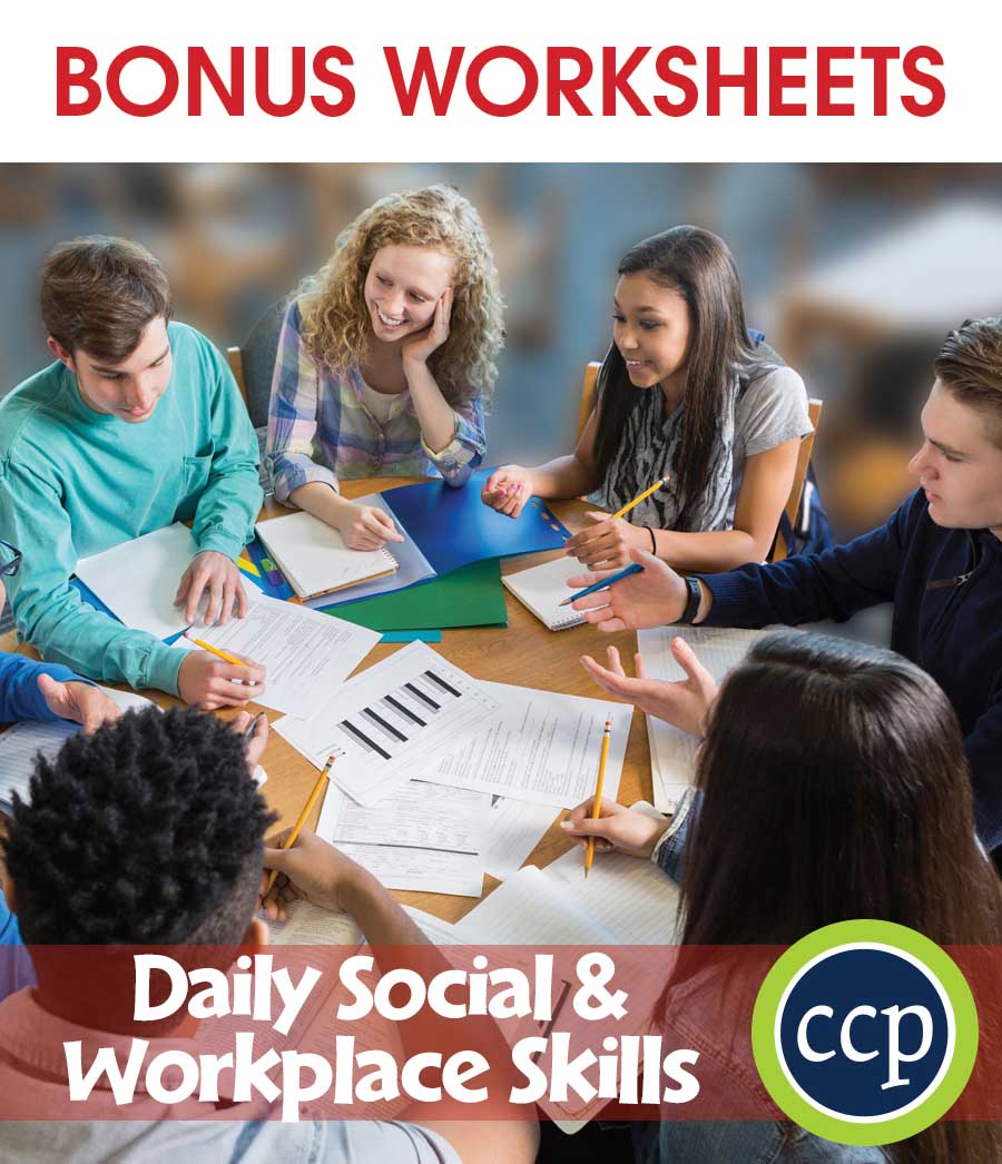 Daily Social & Workplace Skills Gr. 9-12 - BONUS WORKSHEETS - eBook