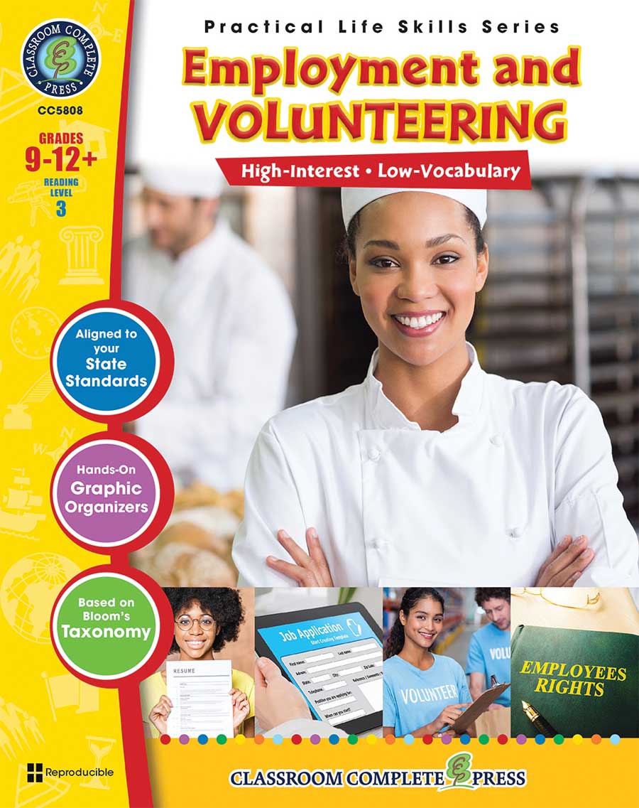 Practical Life Skills - Employment & Volunteering Gr. 9-12+ - print book