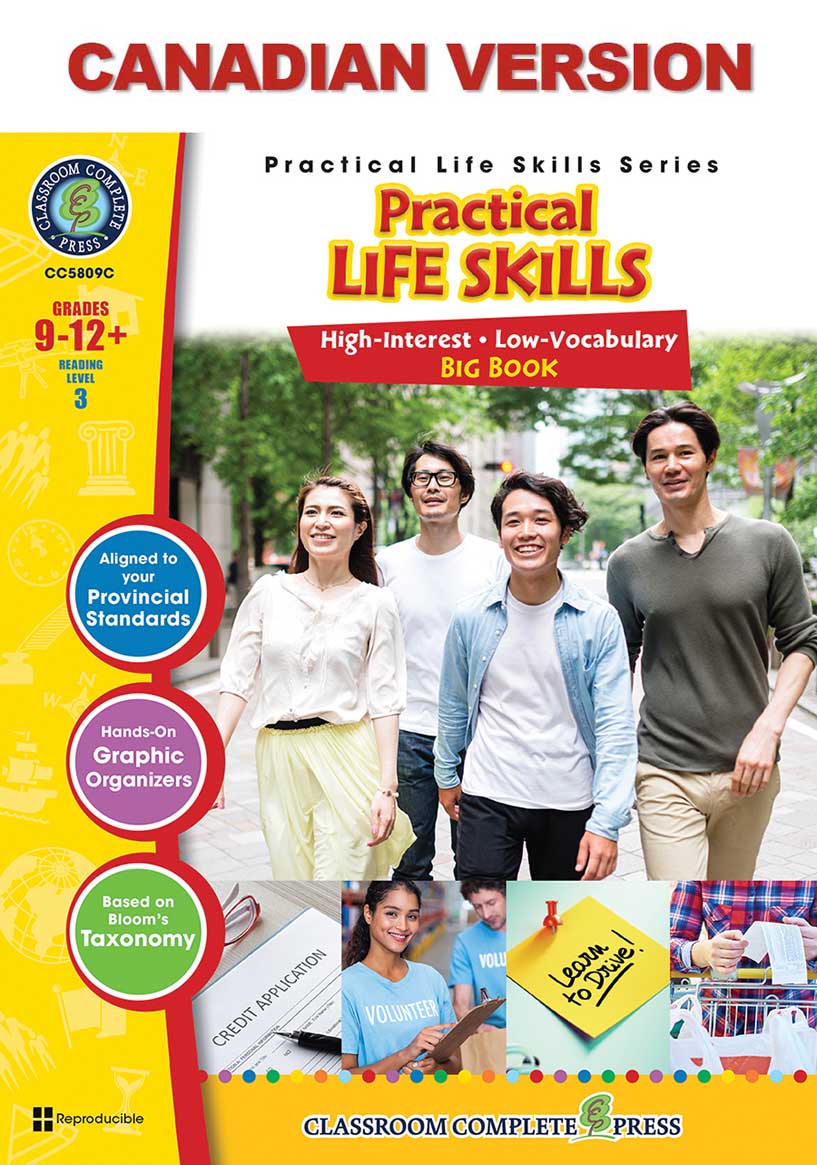 Practical Life Skills Big Book - Canadian Content Gr. 9-12+ - print book