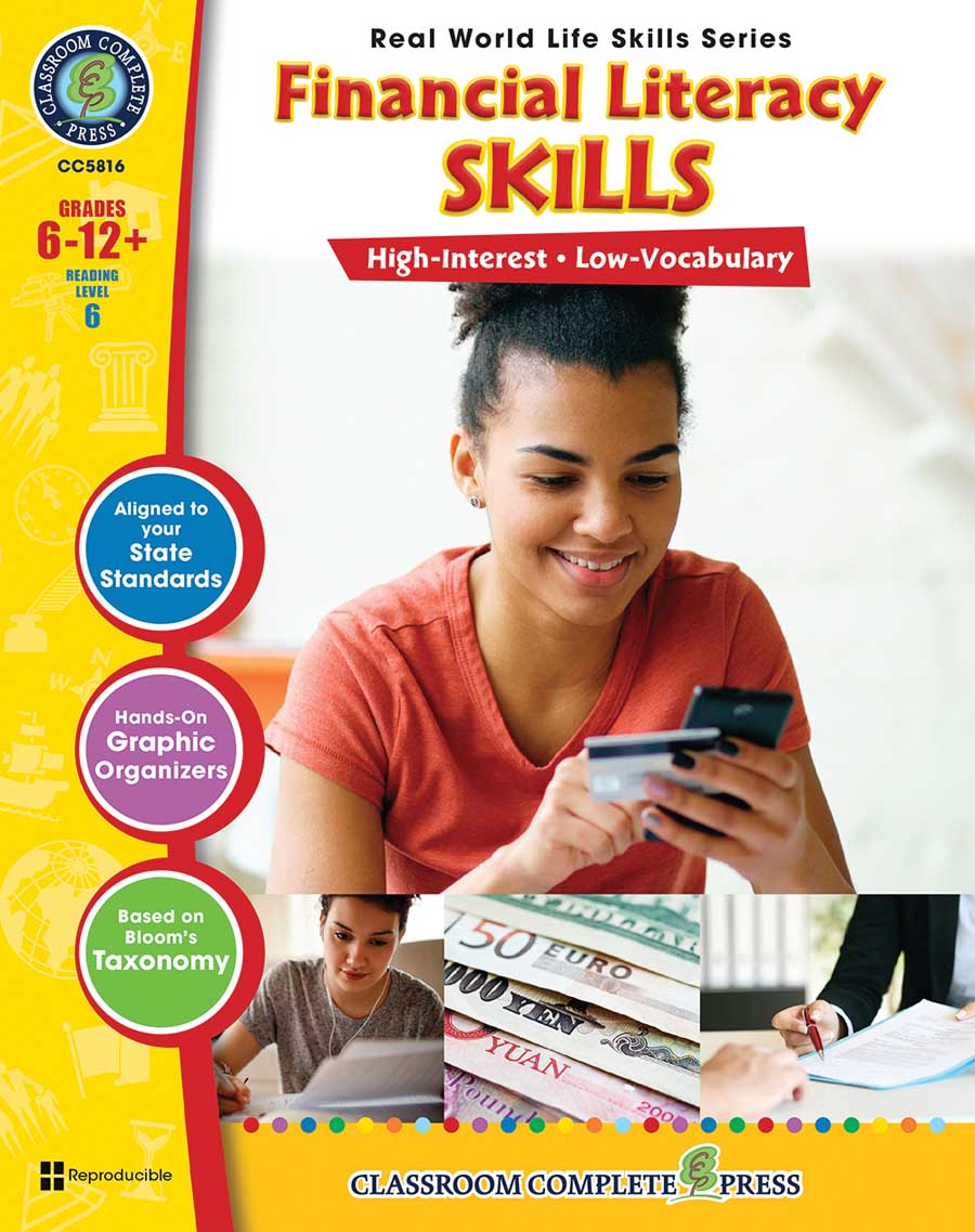 Real World Life Skills - Financial Literacy Skills Gr. 6-12+ - print book