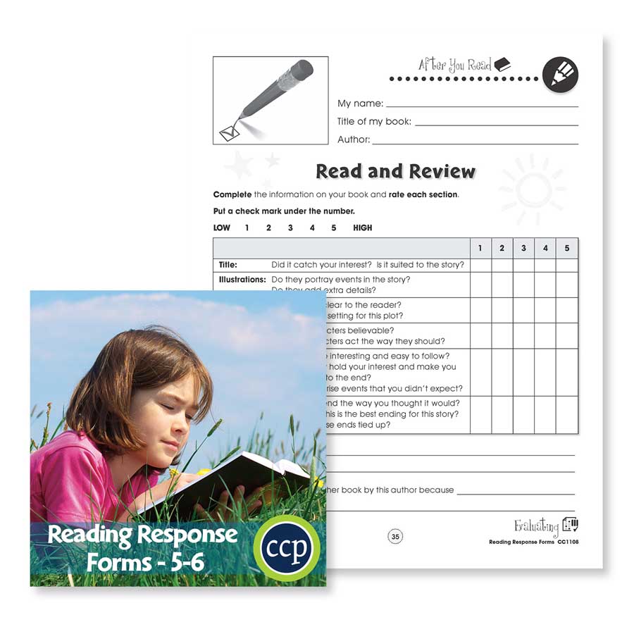 Reading Response Forms: Read and Review Gr. 5-6 - WORKSHEET - eBook