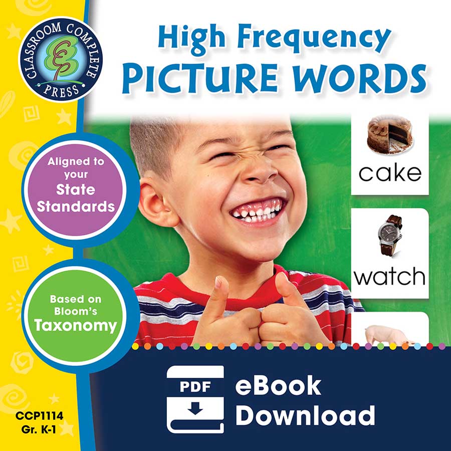 High Frequency Picture Words Gr. PK-2 - eBook