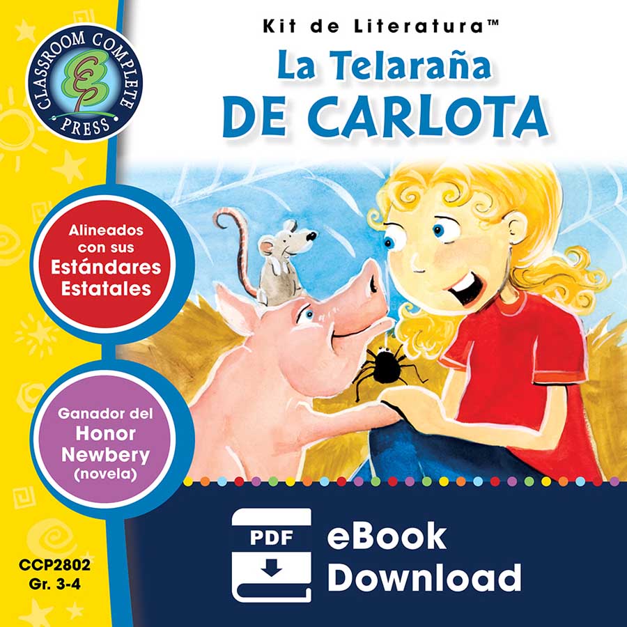 La Telarana de Carlota - Kit de Literatura Gr. 3-4 - libro electronico