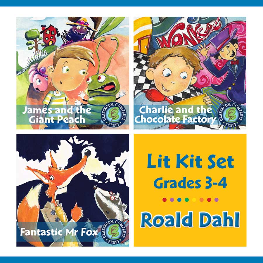 Roald Dahl Lit Kit Set - Gr. 3-4