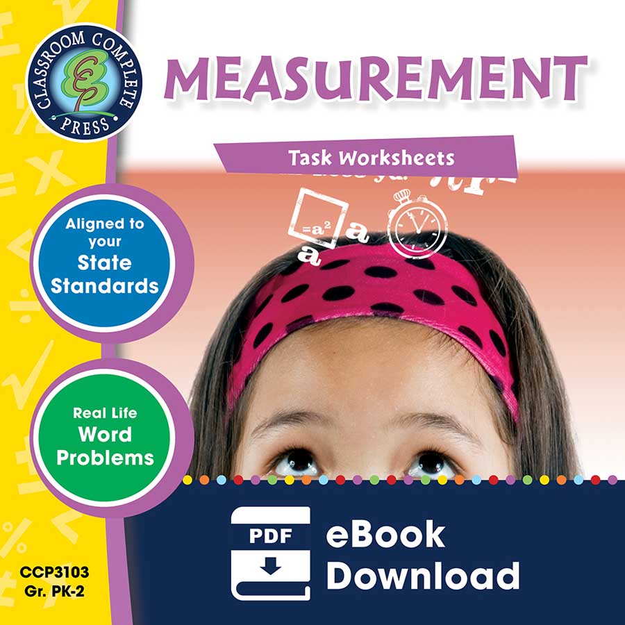 Measurement - Task Sheets Gr. PK-2 - eBook