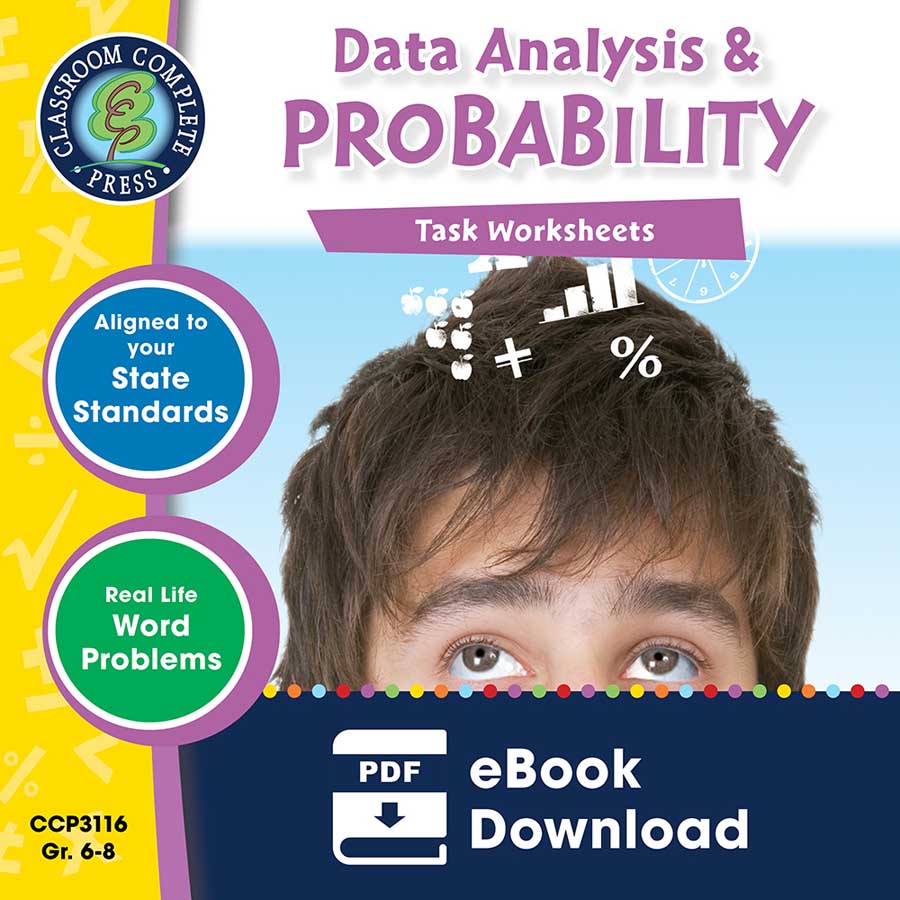 Data Analysis & Probability - Task Sheets Gr. 6-8 - eBook