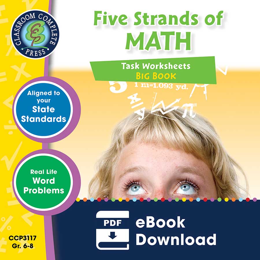 Five Strands of Math - Tasks  Big Book Gr. 6-8 - eBook