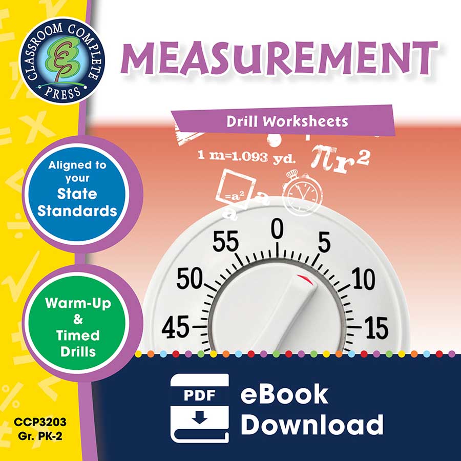 Measurement - Drill Sheets Gr. PK-2 - eBook