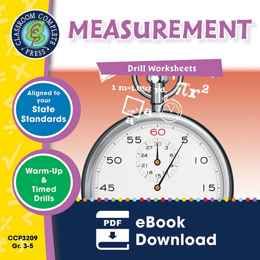 Measurement - Drill Sheets Gr. 3-5 - eBook