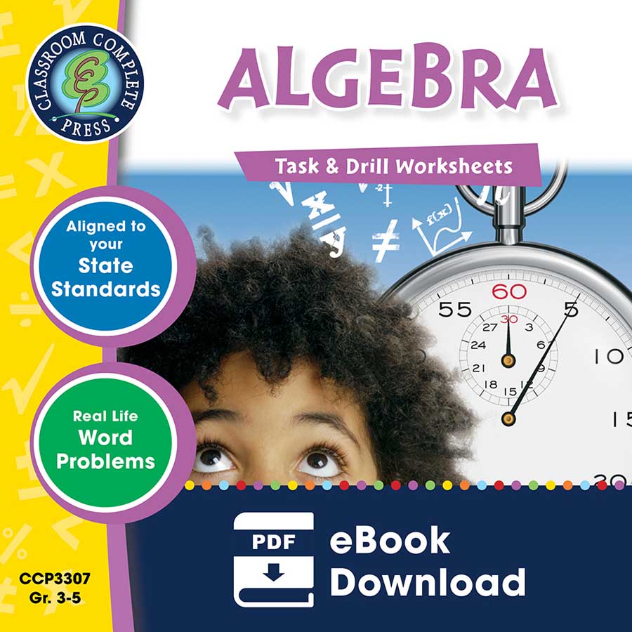Algebra - Task & Drill Sheets Gr. 3-5 - eBook