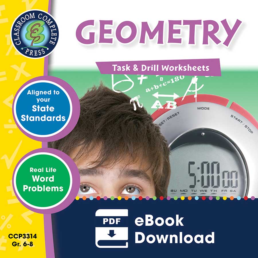 Geometry - Task & Drill Sheets Gr. 6-8 - eBook