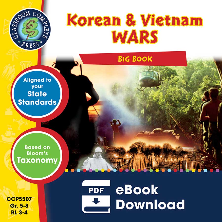 Korean & Vietnam Wars Big Book Gr. 5-8 - eBook