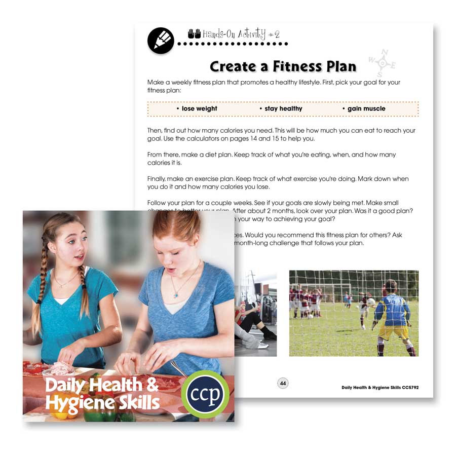 Daily Health & Hygiene Skills: Create a Fitness Plan Gr. 6-12 - WORKSHEETS - eBook