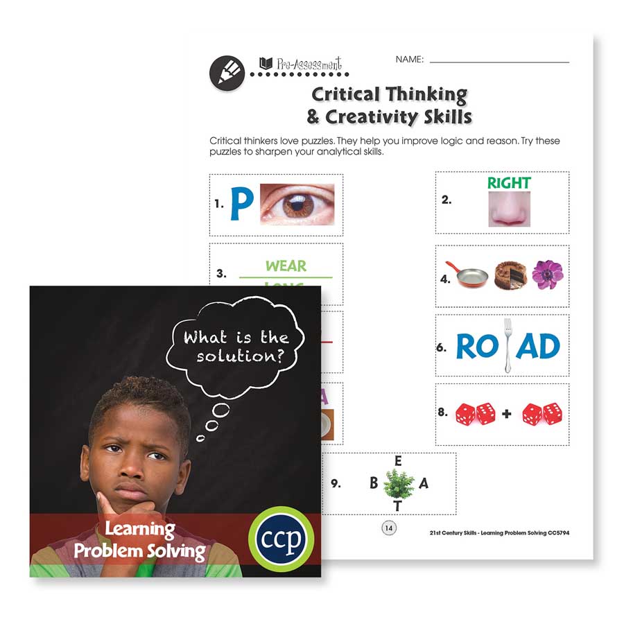 21st Century Skills - Learning Problem Solving: Critical Thinking Puzzles Gr. 3-8+ - WORKSHEET - eBook