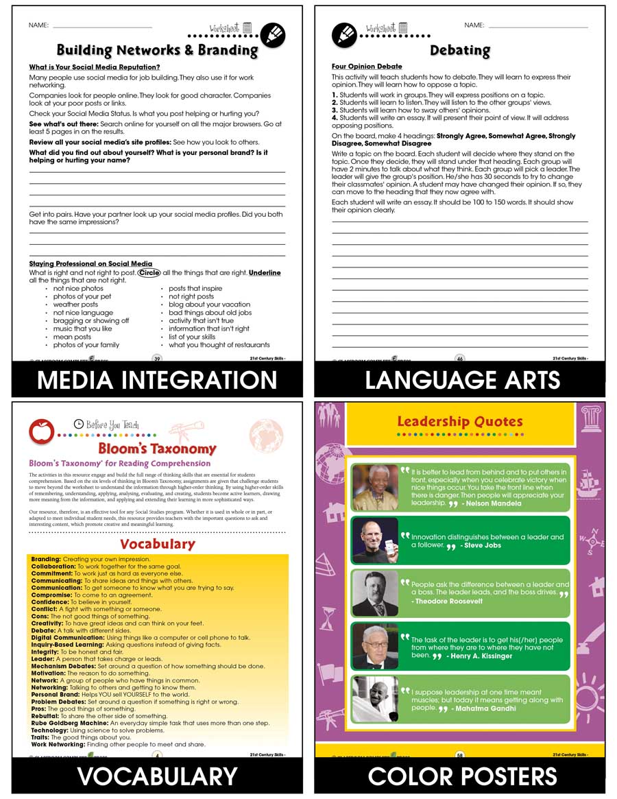 21st Century Skills - Learning Communication & Teamwork Gr. 3-8+ - eBook
