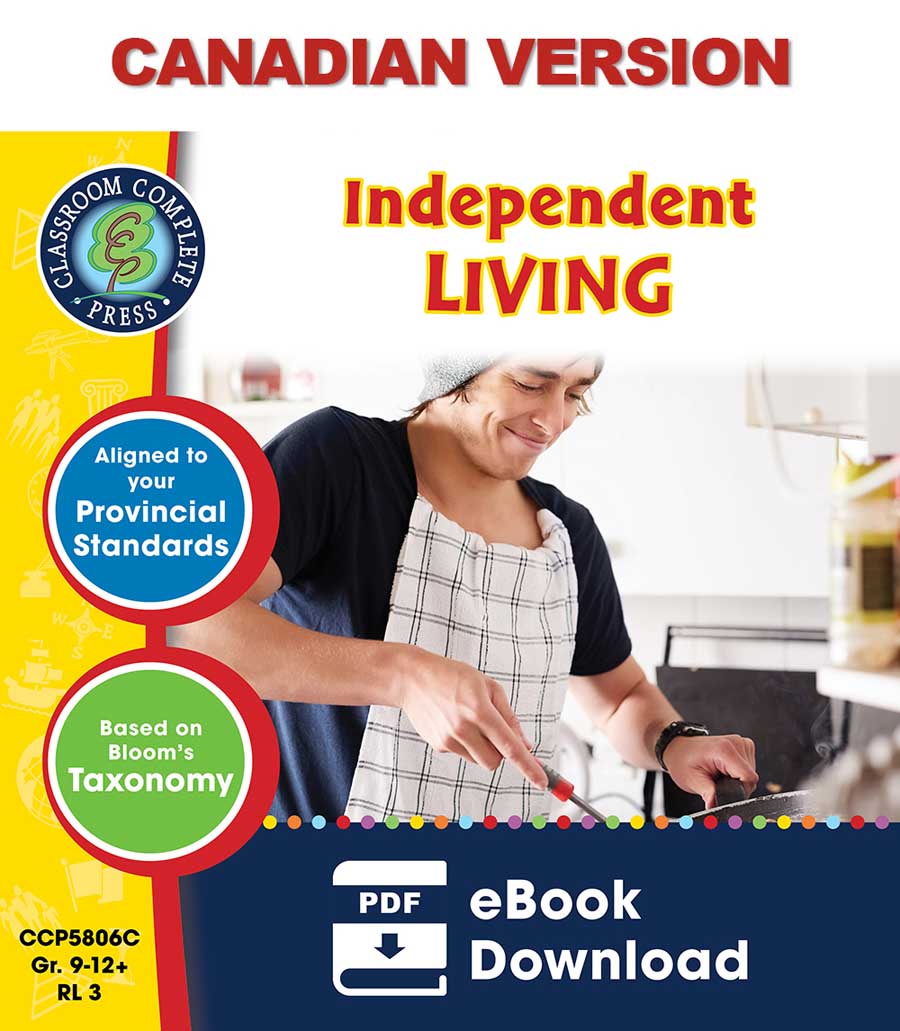 Practical Life Skills - Independent Living - Canadian Content Gr. 9-12+ - eBook