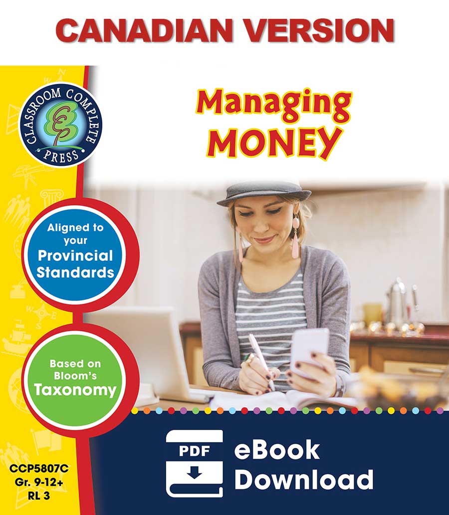 Practical Life Skills - Managing Money - Canadian Content Gr. 9-12+ - eBook