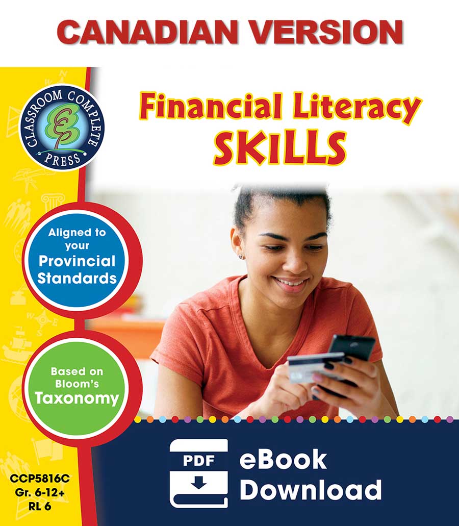 Real World Life Skills - Financial Literacy Skills - Canadian Content Gr. 6-12+ - eBook