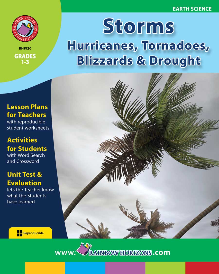 Storms: Hurricanes, Tornadoes, Blizzards & Drought Gr. 1-3 - print book